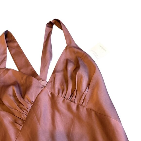 Birdy Grey Veronica Dress Matte Satin Desert Rose Maxi Gown Size Medium NWT - Picture 3 of 13